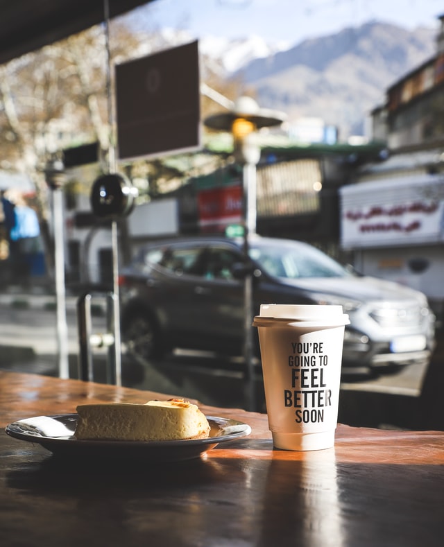 Autofahrt Kaffeepause