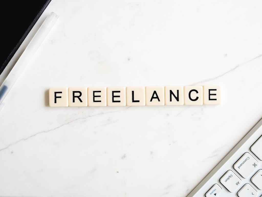 Das Wort Freelancer in Buchstaben